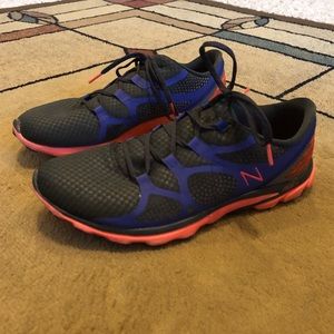 New Balance sneakers, black/purple/pink